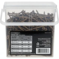 Everbilt #9 x 2-1/2 in. Star Drive Flat Head Exterior Wood Screws (501-Pack) -Everbilt Store everbilt deck screws 117354 44 1000