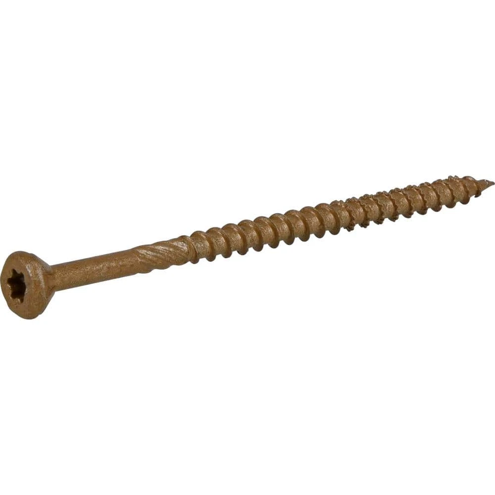 Everbilt #10 x 3-1/2 in. Star Drive Flat Head Exterior Wood Screws (295-Pack) 2 Everbilt #10 x 3-1/2 in. Star Drive Flat Head Exterior Wood Screws (295-Pack) - Image 2