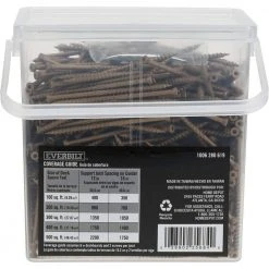Everbilt #8 x 3 in. Star Drive Trim Head Exterior Wood Screws (542-Pack) -Everbilt Store everbilt deck screws 117365 44 1000
