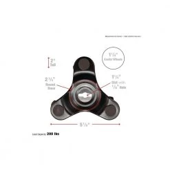 Everbilt 6 in. Steel Tri-Dolly with 200 lbs. Load Rating (3-Pack) 18 Everbilt 6 in. Steel Tri-Dolly with 200 lbs. Load Rating (3-Pack) -Everbilt Store everbilt dollies 49299 3 fa 1000