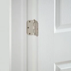Everbilt 3-1/2 in. x 5/8 in. Radius Satin Nickel Door Hinge Value Pack (12 per Pack) -Everbilt Store everbilt door hinges 16909 1f 1000