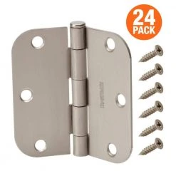 Everbilt 3-1/2 in. x 5/8 in. Radius Satin Nickel Door Hinge Value Pack (24 per Pack) 13 Everbilt 3-1/2 in. x 5/8 in. Radius Satin Nickel Door Hinge Value Pack (24 per Pack) -Everbilt Store everbilt door hinges 16961 44 1000