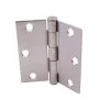 Everbilt 3 in. Satin Nickel Square Radius Squeak-Free Door Hinge