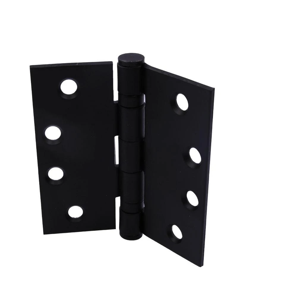 Everbilt 4 in. Matte Black Square Radius Commercial Grade with Ball Bearing Hinge 2 Everbilt 4 in. Matte Black Square Radius Commercial Grade with Ball Bearing Hinge - Image 2