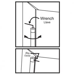 Everbilt 4 in. x 5/8 in. Radius Satin Chrome Adjustable Spring Door Hinge 10 Everbilt 4 in. x 5/8 in. Radius Satin Chrome Adjustable Spring Door Hinge -Everbilt Store everbilt door hinges 29206 1f 1000