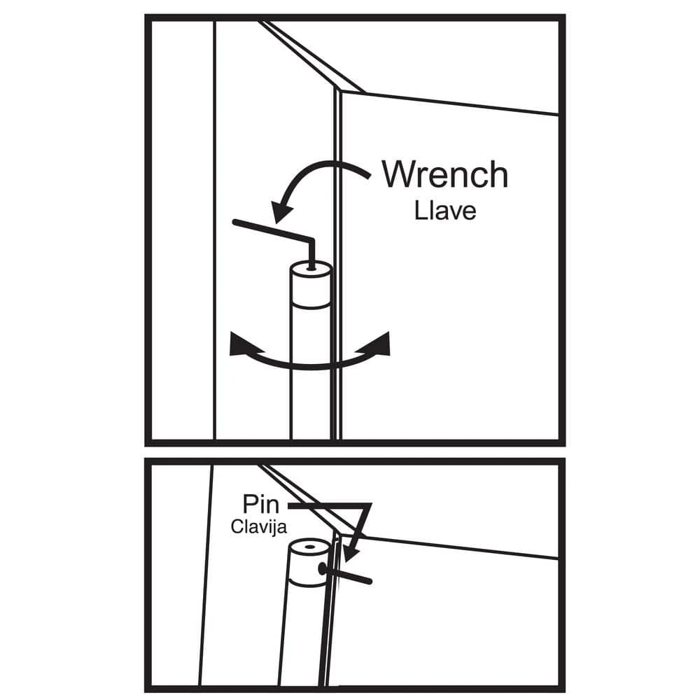 Everbilt 4 in. x 5/8 in. Radius Satin Chrome Adjustable Spring Door Hinge 5 Everbilt 4 in. x 5/8 in. Radius Satin Chrome Adjustable Spring Door Hinge - Image 5