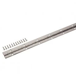 Everbilt 1-1/16 in. x 48 in. Bright Nickel Continuous Hinge