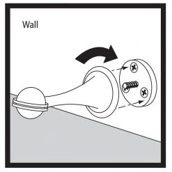 Everbilt Matte Black Magnetic Door Stop -Everbilt Store everbilt door stops 28167 44 1000