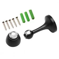 Everbilt Matte Black Magnetic Door Stop