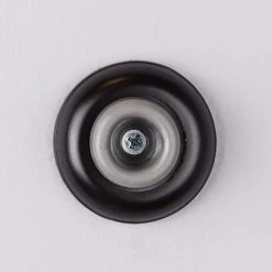 Everbilt Matte Black Wall Door Stop -Everbilt Store everbilt door stops 28177 1d 1000