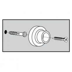 Everbilt Matte Black Wall Door Stop -Everbilt Store everbilt door stops 28177 66 1000