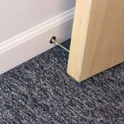 Everbilt Satin Nickel Light Duty Solid Door Stop -Everbilt Store everbilt door stops 28457 1d 1000