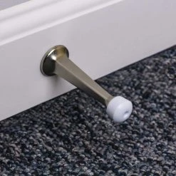 Everbilt Satin Nickel Solid Door Stop (5-Pack) -Everbilt Store everbilt door stops 28517 4f 1000