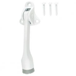 Everbilt White Kickdown Door Stop