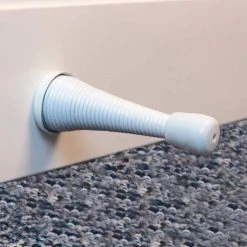 Everbilt White Spring Door Stop -Everbilt Store everbilt door stops 28587 a0 1000