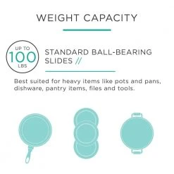 Everbilt 20 in. Full Extension Side Mount Ball Bearing Drawer Slide Set 1-Pair (2 Pieces) -Everbilt Store everbilt drawer slides d80620e zp w 31 1000