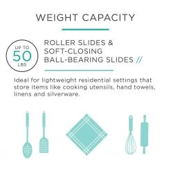 Everbilt 14 in. Soft-Close Full Extension Side Mount Ball Bearing Drawer Slide Set 1-Pair (2 Pieces) -Everbilt Store everbilt drawer slides d94214e zp w 31 1000