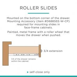 Everbilt 24 in. Soft-Close Full Extension Side Mount Ball Bearing Drawer Slide Set 1-Pair (2 Pieces) -Everbilt Store everbilt drawer slides d94224e zp w 44 1000