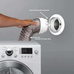 Everbilt 4 in. Dryer Vent Duct to Wall Connector -Everbilt Store everbilt dryer parts ezcnhd 1d 1000