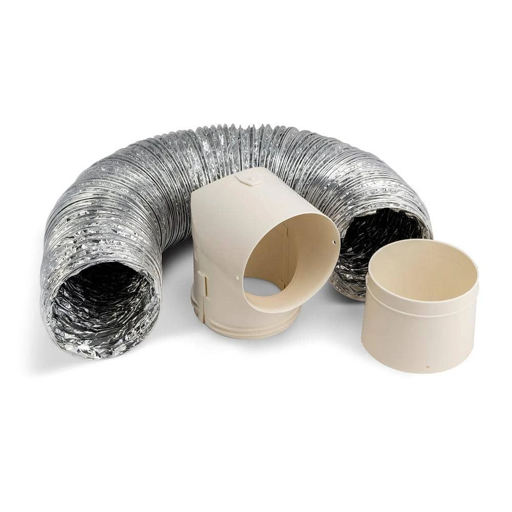 Everbilt 4 in. x 8 ft. Dryer to Duct Connector Kit 1 Everbilt 4 in. x 8 ft. Dryer to Duct Connector Kit