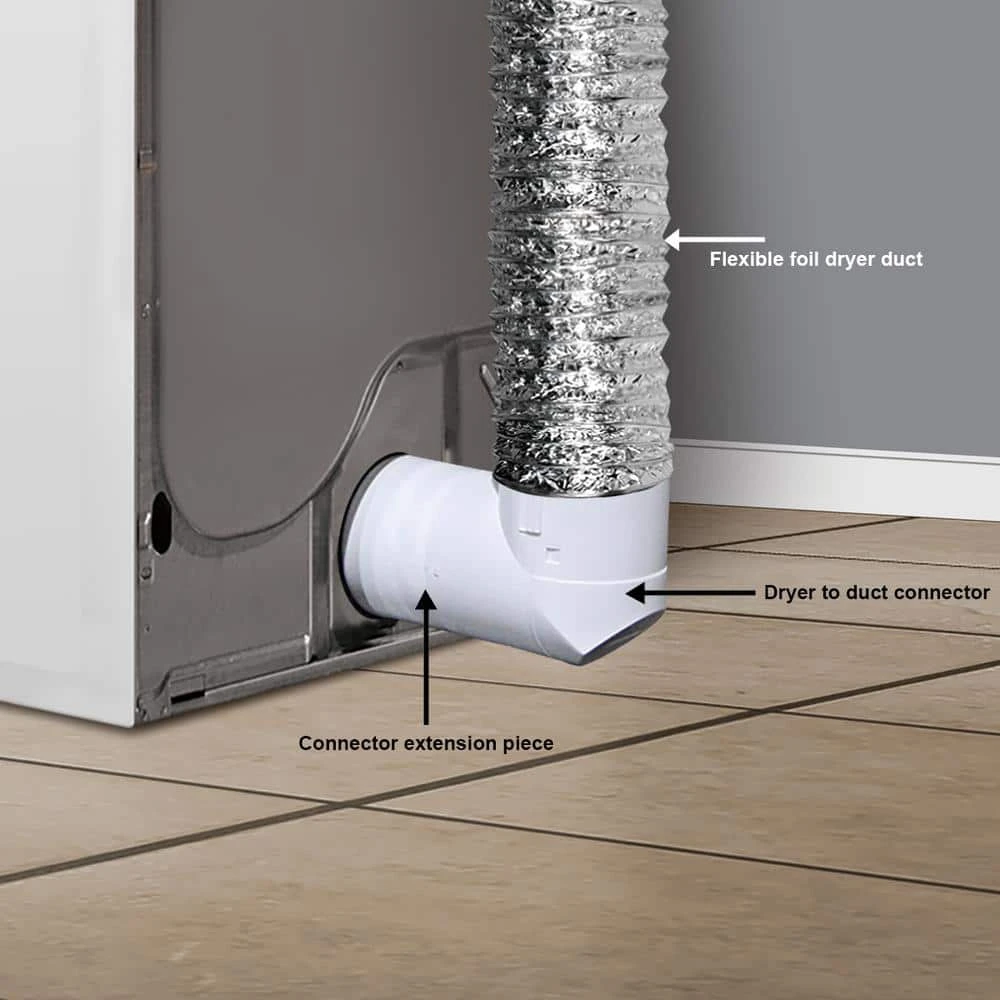 Everbilt 4 in. x 8 ft. Dryer to Duct Connector Kit 4 Everbilt 4 in. x 8 ft. Dryer to Duct Connector Kit - Image 4