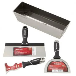 Everbilt 10 in. Stainless Steel Taping Knife and Pan Set