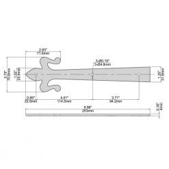 Everbilt 10 in. Black Decorative Fleur-De-Lis Strap Hinge (2-Pack) 8 Everbilt 10 in. Black Decorative Fleur-De-Lis Strap Hinge (2-Pack) -Everbilt Store everbilt fence gate accessories 10254 76 1000