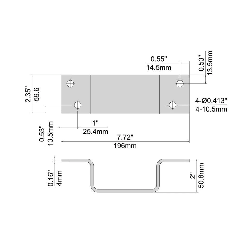 Everbilt 2 in. x 4 in. Zinc Plated Stake Holder 2 Everbilt 2 in. x 4 in. Zinc Plated Stake Holder - Image 2