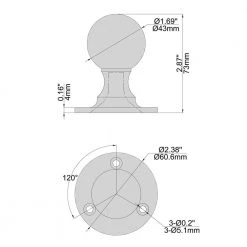 Everbilt Black Heavy-Duty Gate Knob -Everbilt Store everbilt fence gate handles 10264 76 1000
