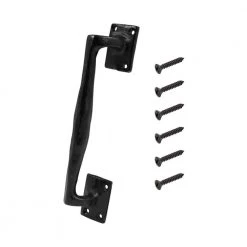 Everbilt Black Heavy-Duty Rod Iron Gate Pull