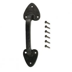 Everbilt 7-1/2 in. Black Heavy Duty Gate Pull