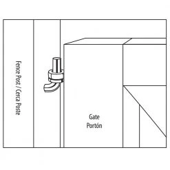 Everbilt 4 in. x 4 in. Black Screw Hook and Eye Hinge (2-Pack) -Everbilt Store everbilt fence gate hinges 14976 1f 1000