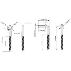 Everbilt 4 in. x 4 in. Black Screw Hook and Eye Hinge (2-Pack) -Everbilt Store everbilt fence gate hinges 14976 31 1000