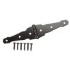 Everbilt 4 in. Black Heavy Duty Decorative Strap Hinge
