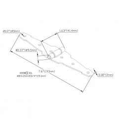 Everbilt 4 in. Black Heavy Duty Decorative Strap Hinge -Everbilt Store everbilt fence gate hinges 15024 76 1000