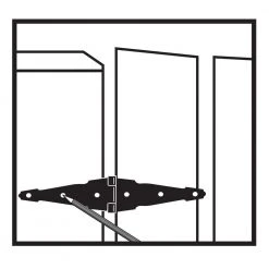 Everbilt 6 in. Black Heavy Duty Decorative Strap Hinge -Everbilt Store everbilt fence gate hinges 15025 1d 1000