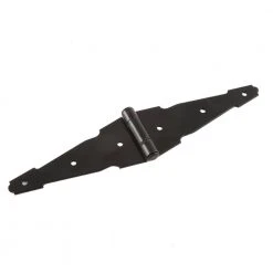 Everbilt 6 in. Black Heavy Duty Decorative Strap Hinge -Everbilt Store everbilt fence gate hinges 15025 40 1000