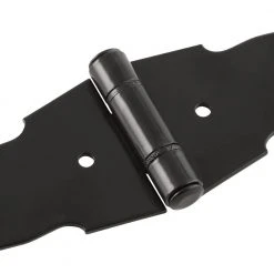 Everbilt 6 in. Black Heavy Duty Decorative Strap Hinge -Everbilt Store everbilt fence gate hinges 15025 a0 1000