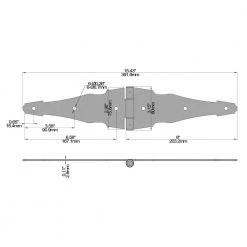 Everbilt 8 in. Black Heavy Duty Decorative Strap Hinge -Everbilt Store everbilt fence gate hinges 15028 76 1000