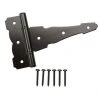 Everbilt 4 in. Black Heavy Duty Decorative Tee Hinge