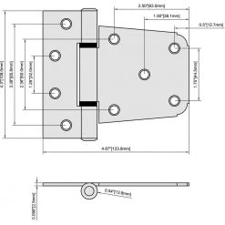 Everbilt 3-1/2 in. Zinc-Plated Heavy Duty Tee Hinge -Everbilt Store everbilt fence gate hinges 15064 31 1000