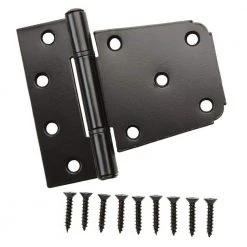 Everbilt 3-1/2 in. Black Heavy-Duty Tee Hinge