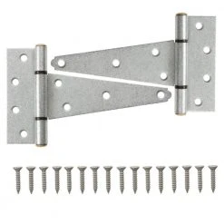 Everbilt 6 in. Galvanized Heavy-Duty Tee Hinge (2-Pack)
