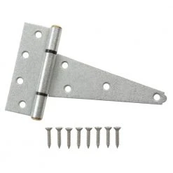 Everbilt 8 in. Galvanized Heavy-Duty Tee Hinge (2-Pack)