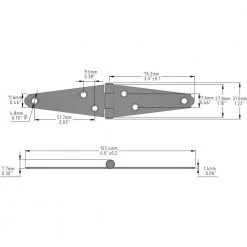 Everbilt 3 in. Zinc-Plated Strap Hinge (2-Pack) -Everbilt Store everbilt fence gate hinges 15289 31 1000