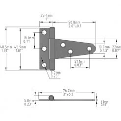 Everbilt 2 in. Zinc-Plated Tee Hinge (2-Pack) 13 Everbilt 2 in. Zinc-Plated Tee Hinge (2-Pack) -Everbilt Store everbilt fence gate hinges 15290 31 1000