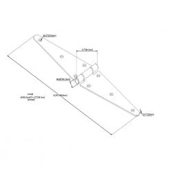 Everbilt 10 in. x 10 in. Zinc-Plated Heavy Duty Strap Hinge -Everbilt Store everbilt fence gate hinges 15406 76 1000