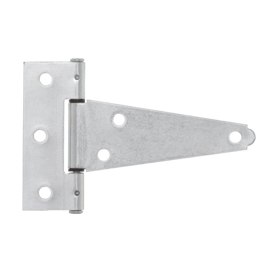 Everbilt 4 in. x 3-3/20 in. Zinc-Plated Heavy-Duty Tee Hinge 4 Everbilt 4 in. x 3-3/20 in. Zinc-Plated Heavy-Duty Tee Hinge - Image 4