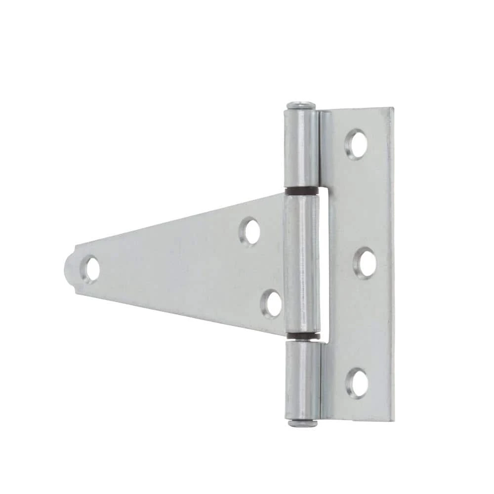 Everbilt 4 in. x 3-3/20 in. Zinc-Plated Heavy-Duty Tee Hinge 2 Everbilt 4 in. x 3-3/20 in. Zinc-Plated Heavy-Duty Tee Hinge - Image 2