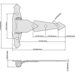 Everbilt 8 in. Black Decorative Spring Tee Hinge (2-Pack) -Everbilt Store everbilt fence gate hinges 15419 31 1000